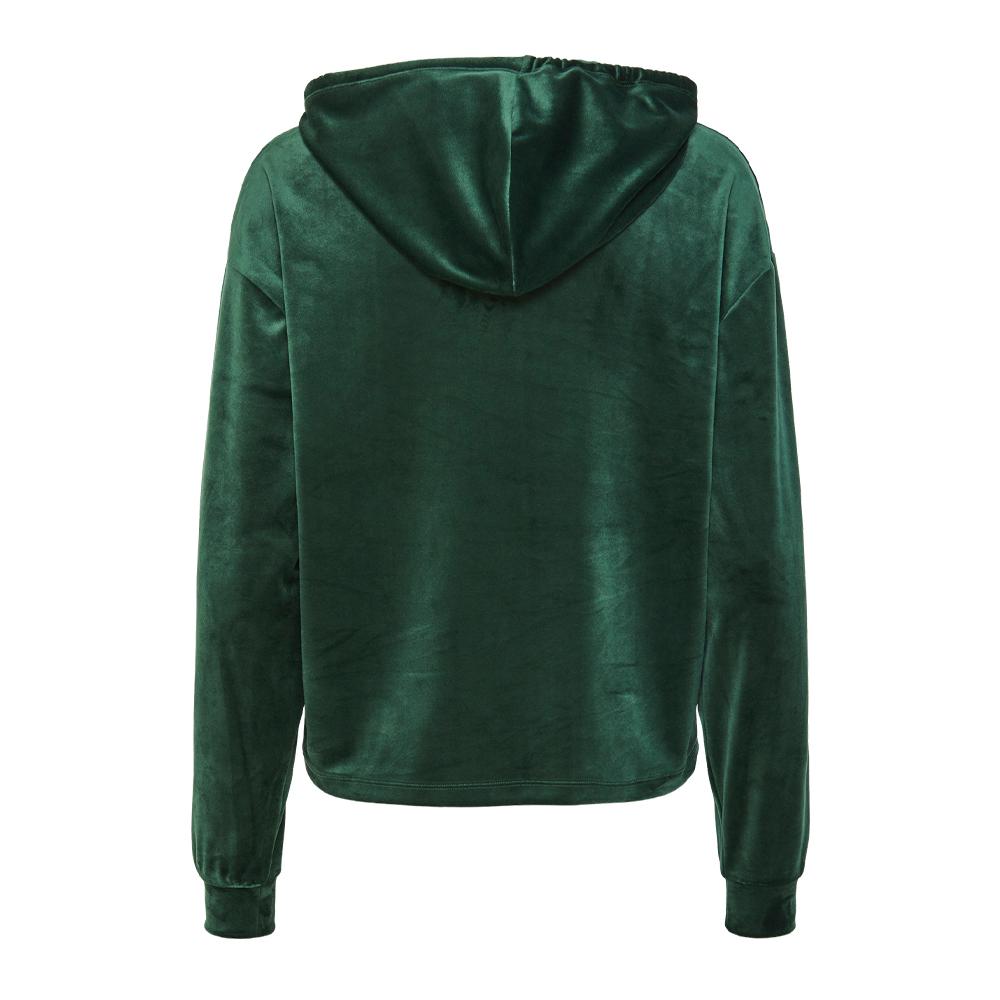 Sweat à Capuche Velours Noir Femme Pieces Pcilli vue 2