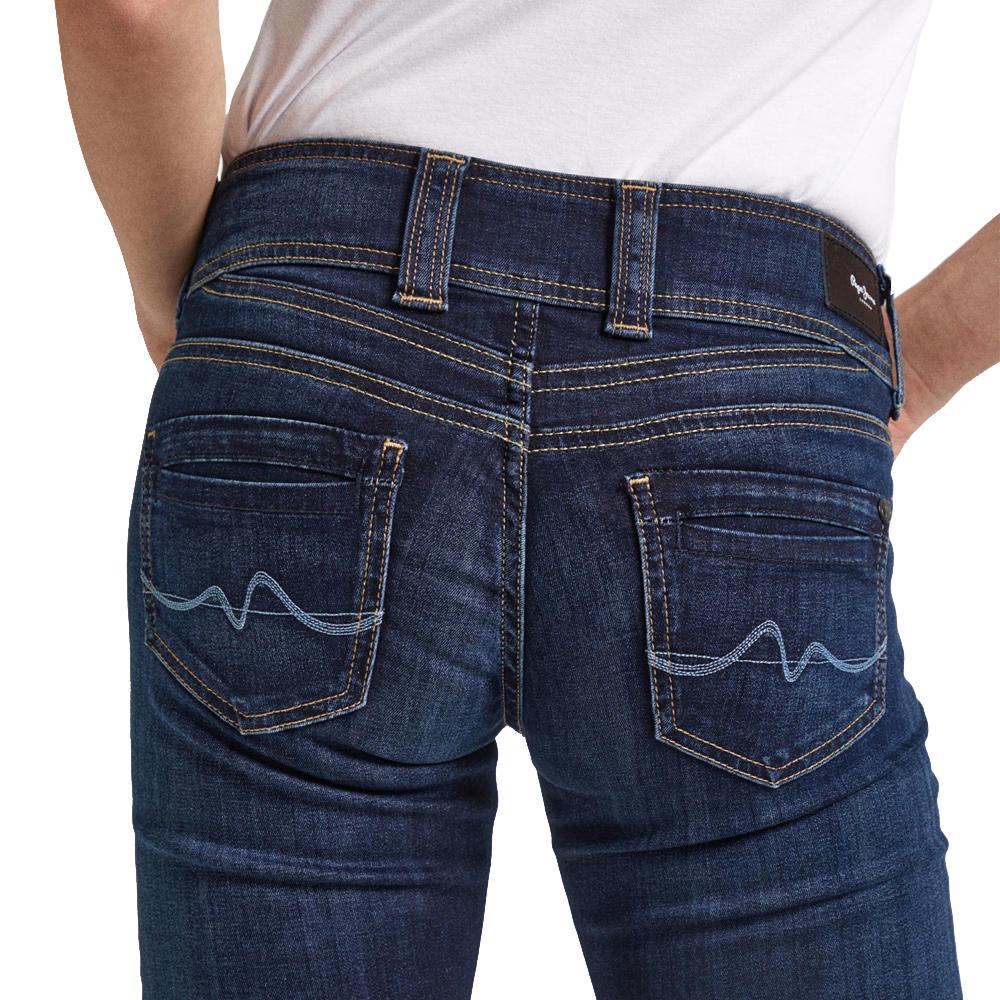 Jean Regular-Fit Bleu Foncé Femme Pepe jeans Gen vue 2
