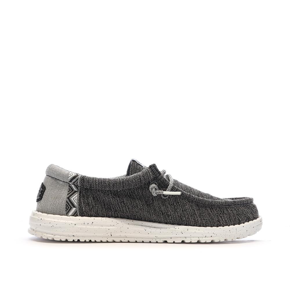 Chaussures Grises chiné Homme Hey Dude Wally Sport Mesh vue 2