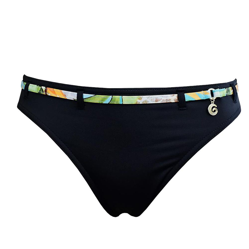 Braguita de bikini negra para mujer «Grain de Sable» con colgante barato