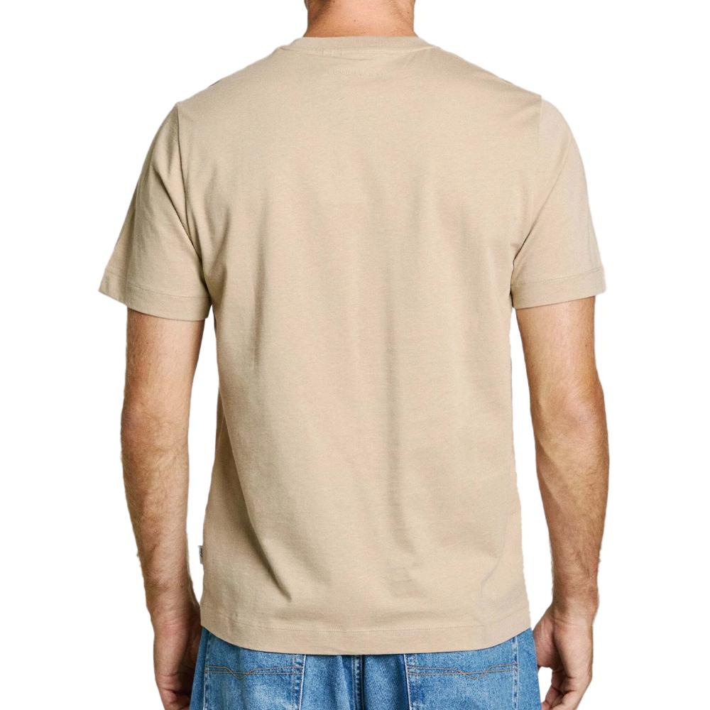 T-shirt Marron Clair Homme Pepe jeans Connor vue 2