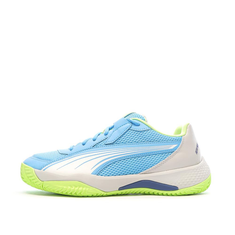 Chaussures de Padel Bleu/Vert Homme Puma Nova Court pas cher
