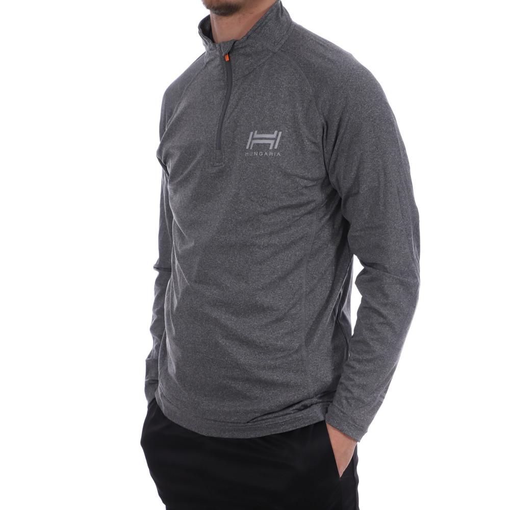 Sweat Running Gris Homme Hungaria TRAINING PRO FIT pas cher
