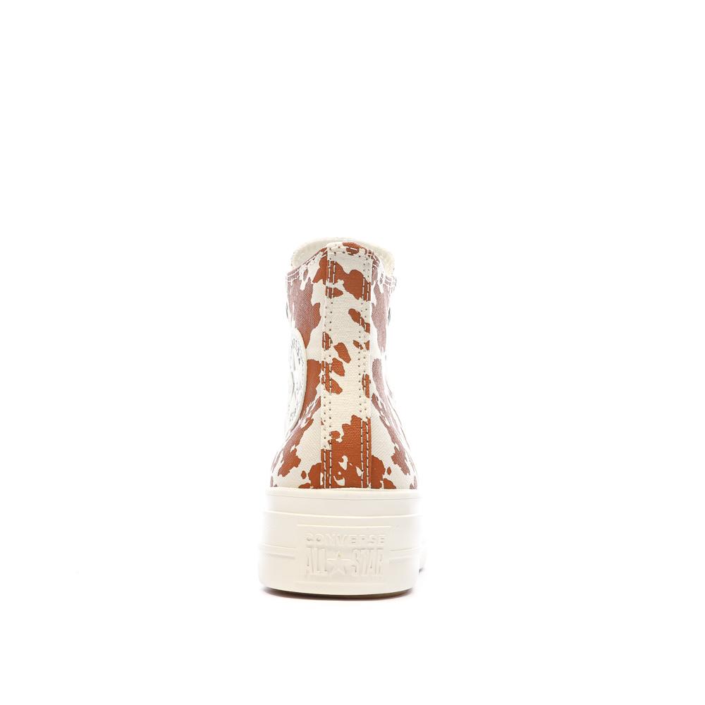 Baskets Oranges/Beige Femme Converse Chuck Taylor All Star Lift vue 3