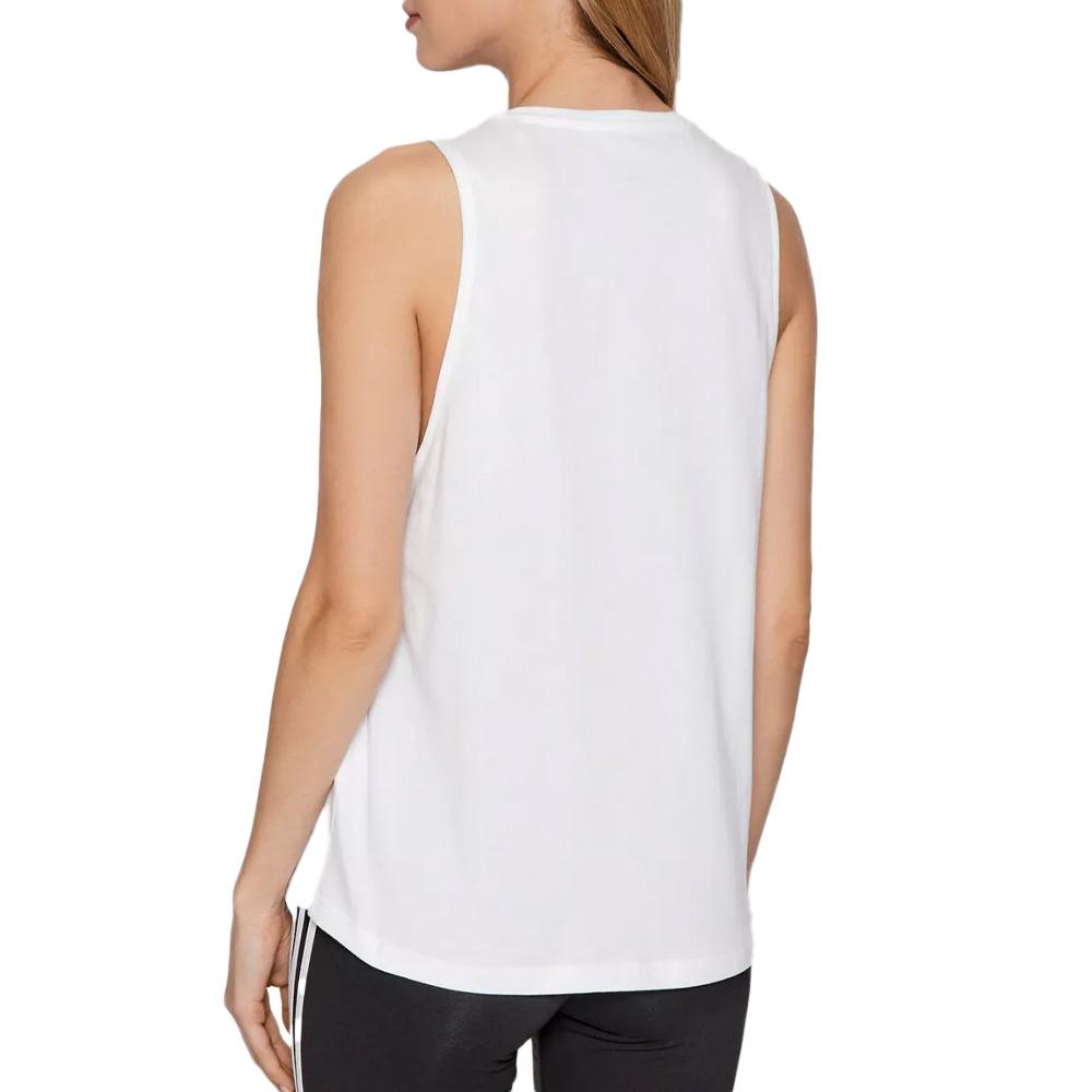 Débardeur Blanc/Noir Femme Adidas Bl vue 2