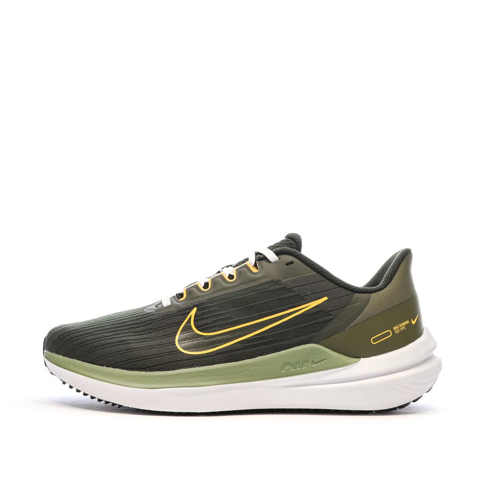 Chaussures de Running Kakis Homme Nike Air Winflo 9 GM pas cher
