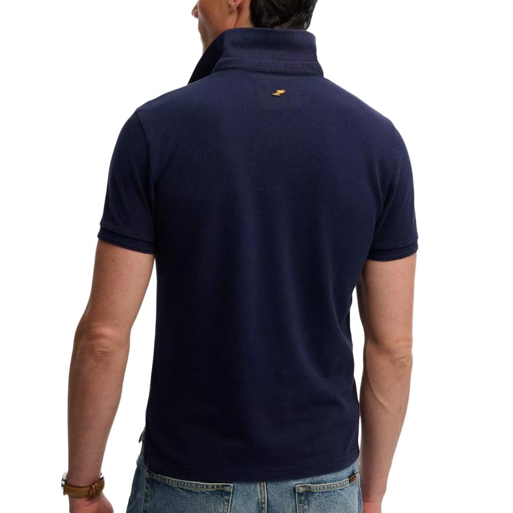 Polo Marine Foncé Homme Superdry Classic Pique vue 2