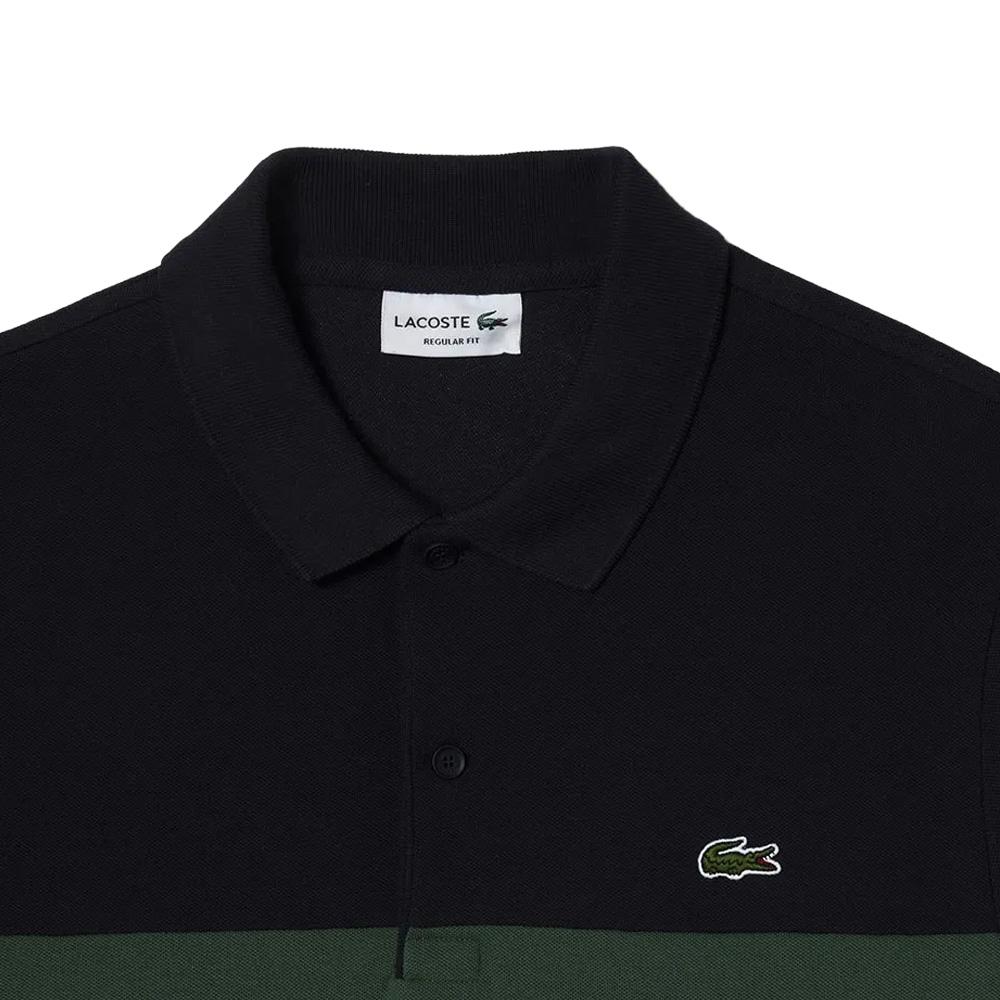 Polo Noir/Vert Homme Lacoste PH1470 vue 2