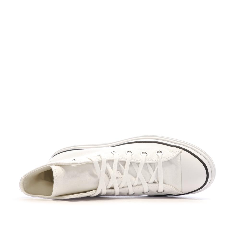 Baskets Blanches Femme Converse All Star Lugged A10364C vue 4