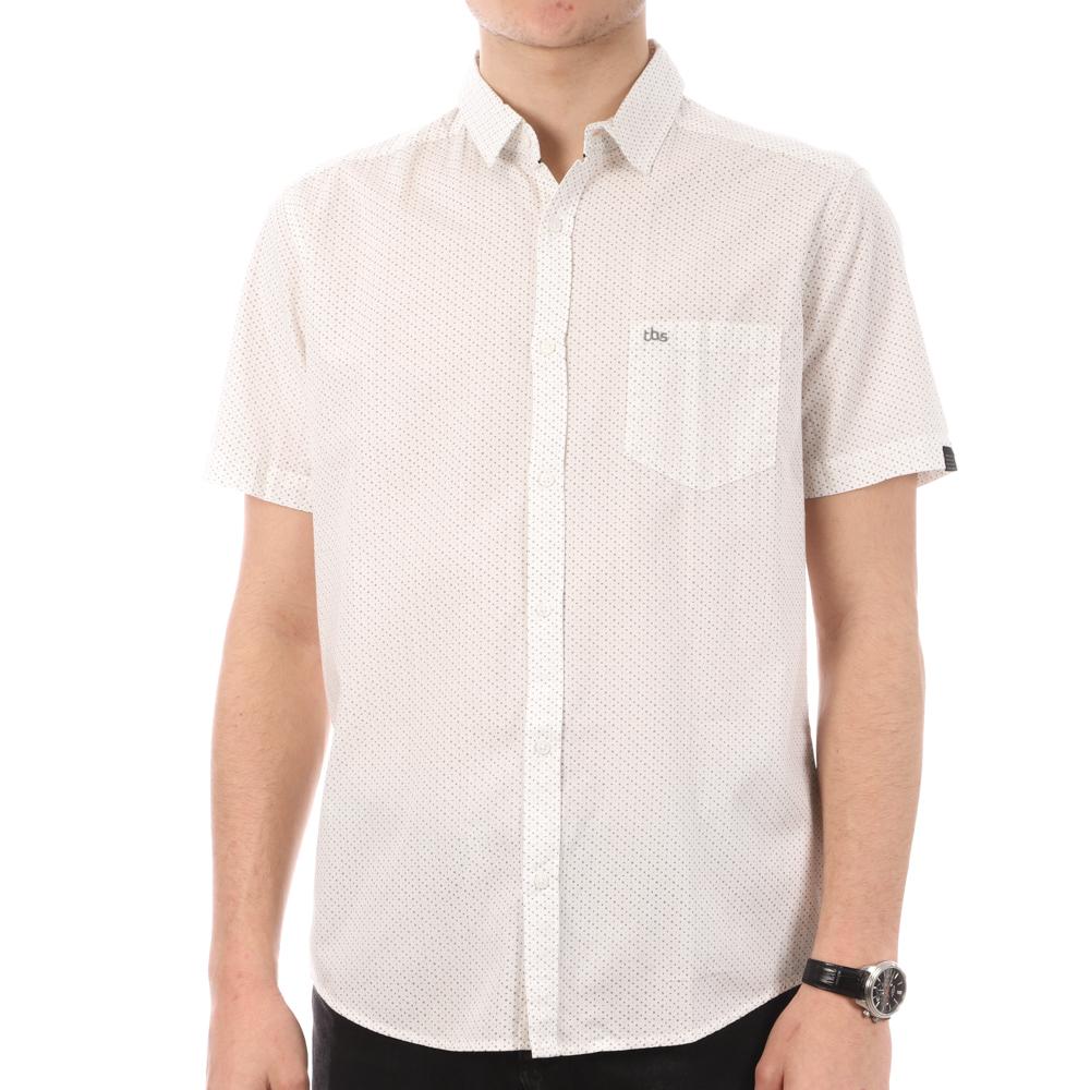 Chemisette Manches Courtes Blanche Homme TBS pas cher