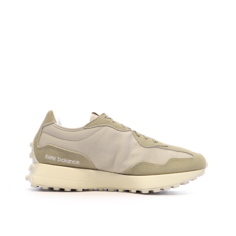 New Balance 327 Baskets Beige/Marron Clair Homme U327MG vue 2