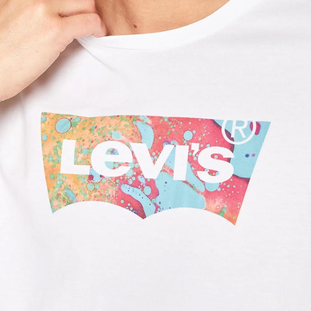 T-shirt Blanc Homme Levi's Relaxed Fit vue 3