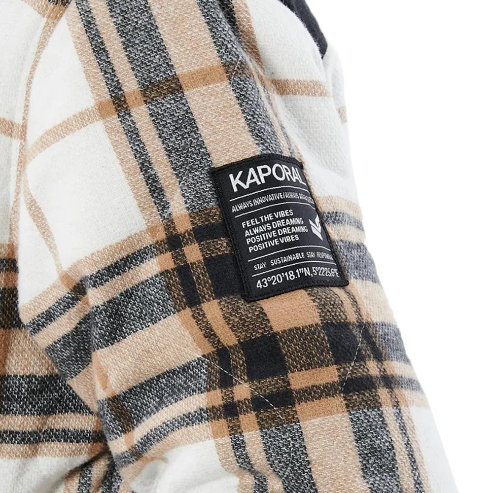 Veste à carreaux Écru Homme Kaporal Cyrh vue 3