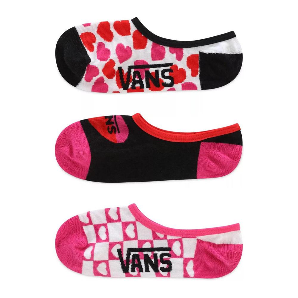 X3 paires de Socquettes Noir/Rose Fille Vans Bloom pas cher