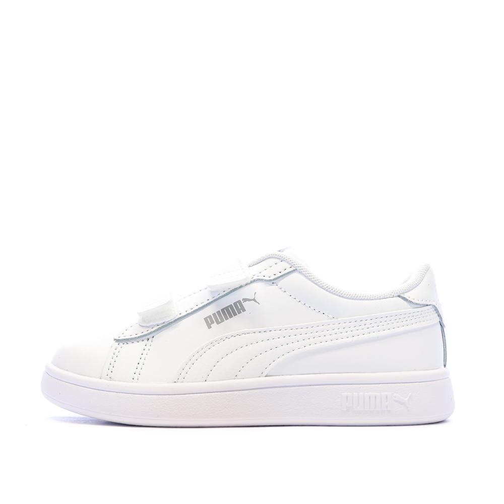 Baskets Blanc Mixte Puma Smash 3.0 pas cher