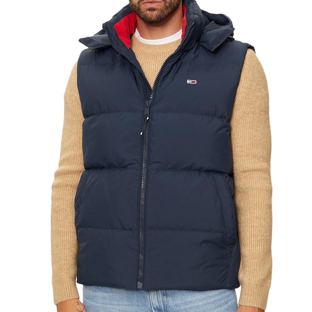 Doudoune Sans Manches Marine Homme Tommy Hilfiger Essential pas cher