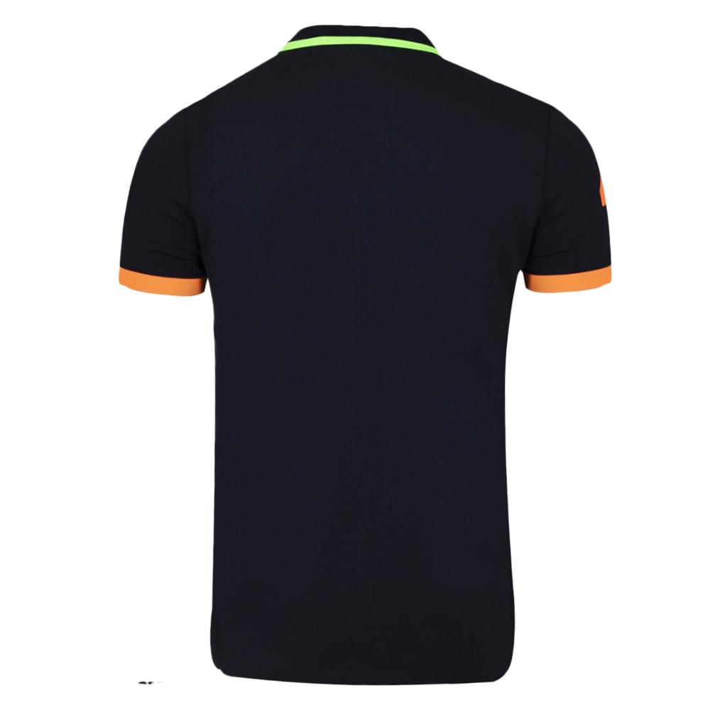 Polo Noir/Orange Homme US Polo ASSN RAMS vue 2