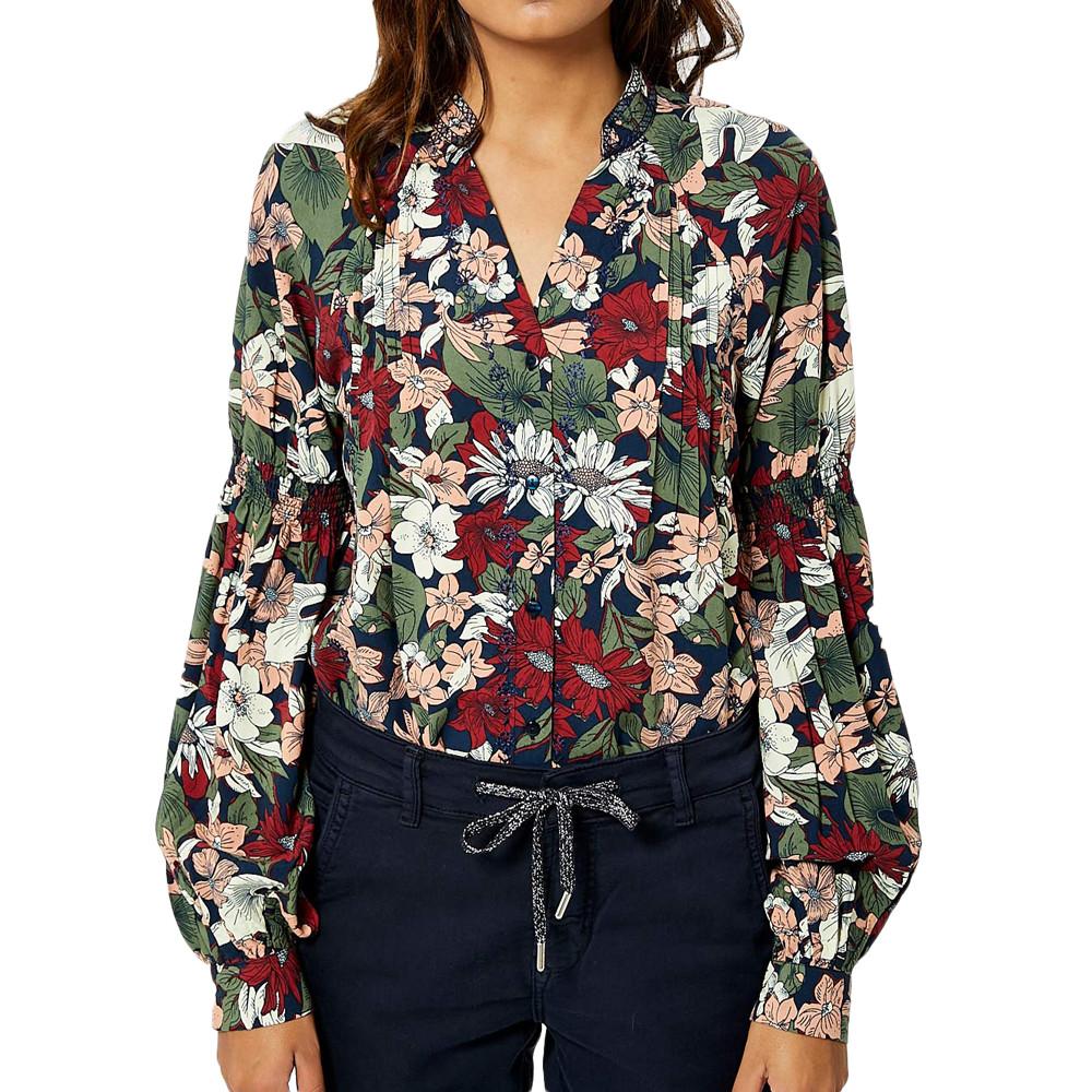 Chemise Noire à Motifs Femme Kaporal Glue pas cher