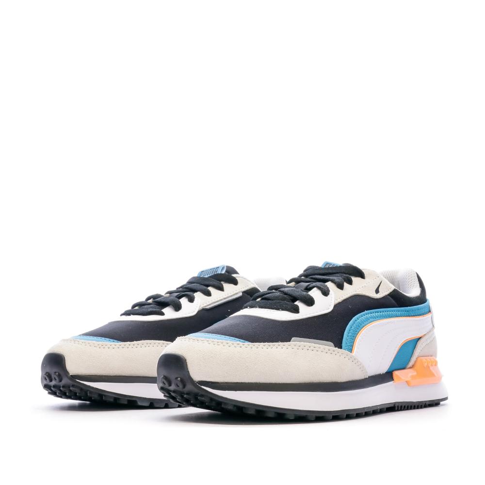 Baskets Blanche Garçon Puma City Rider vue 6