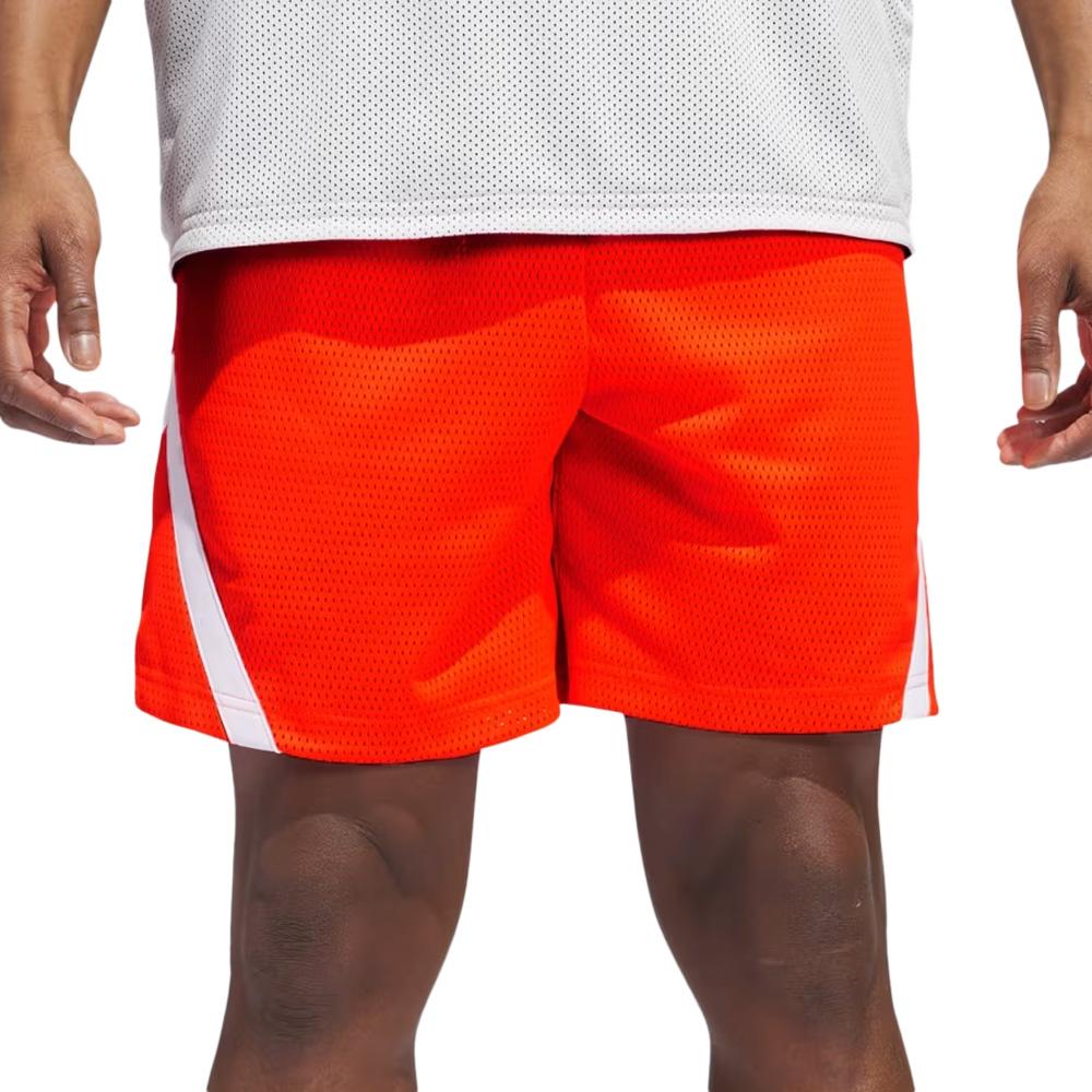Short Orange Homme Adidas Select pas cher