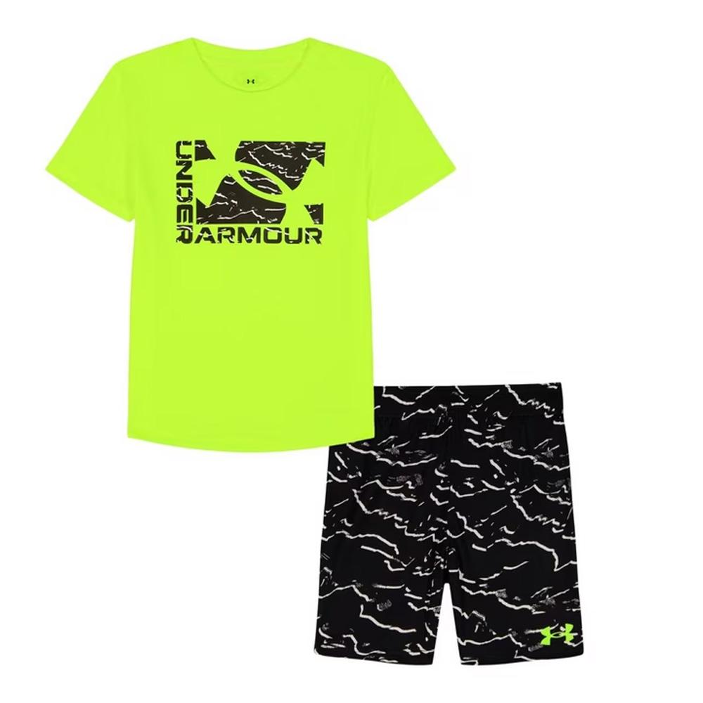 Conjunto amarillo/negro para niño Under Armour Tech Printed barato