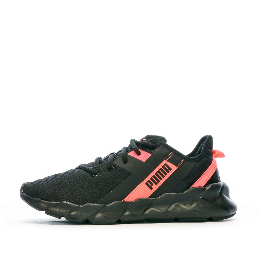 Chaussures de running Noir/Rose Femme Puma Wns Weave pas cher