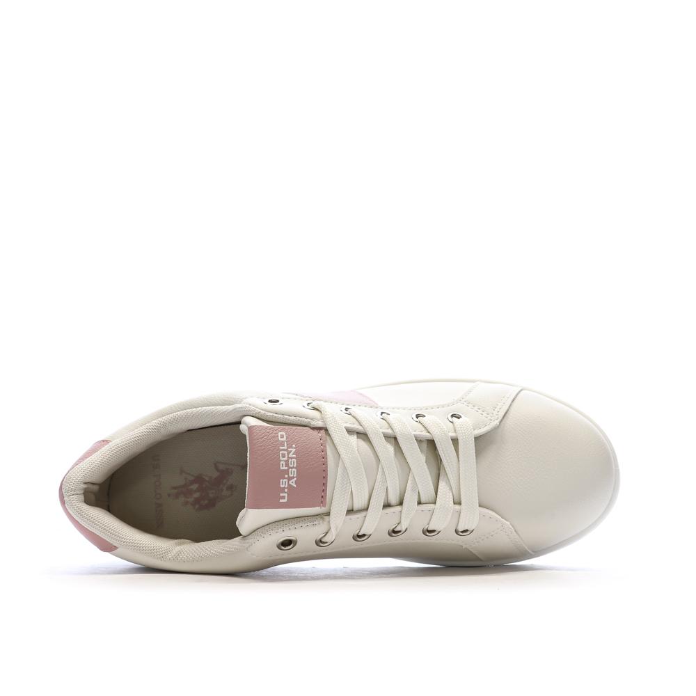 Baskets Beiges/Roses Femme US Polo ASSN For Everyday vue 4