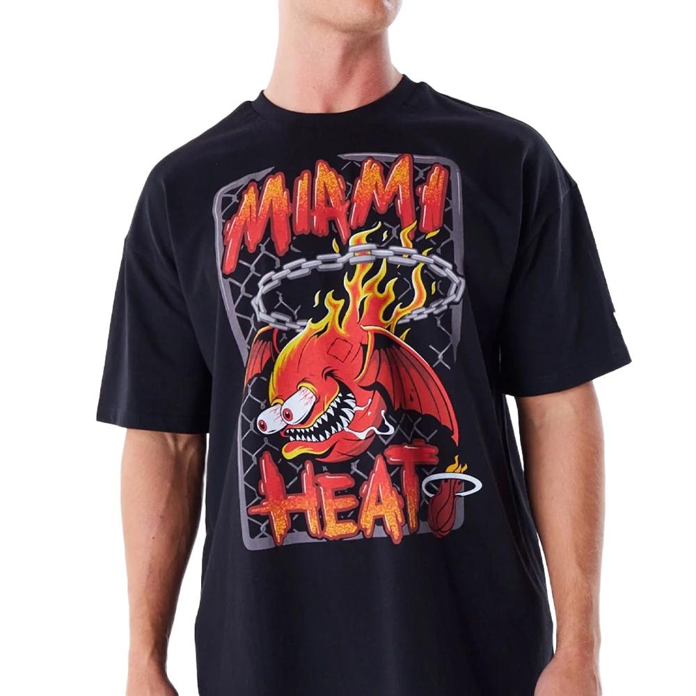 T-shirt Noir Homme New Era Miahea pas cher