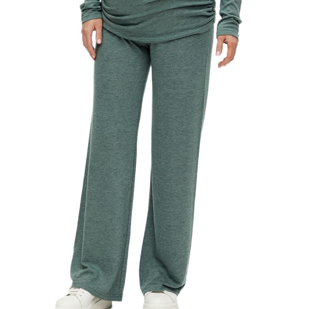 Pantalon Fluide de Grossesse Vert Femme Mamalicious Carine pas cher