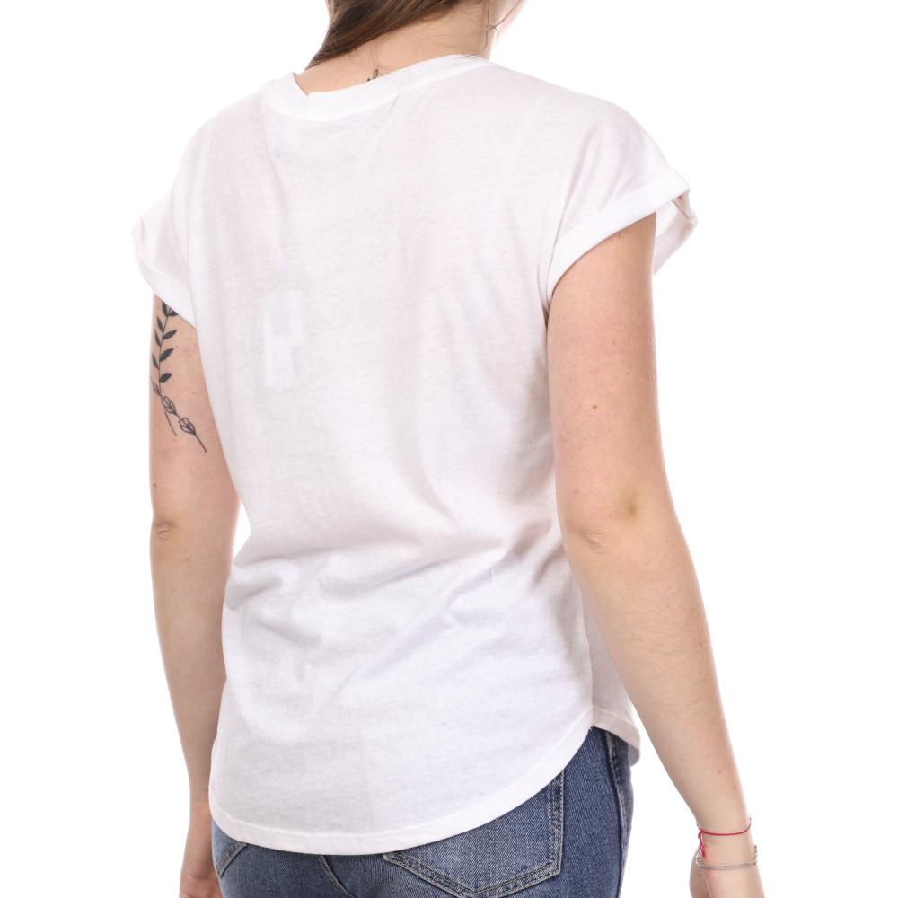 T-shirt Blanc Femme Teddy Smith Trobal vue 2