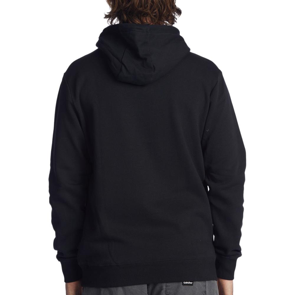 Sudadera negra para hombre Quiksilver Biglogohood ver 2