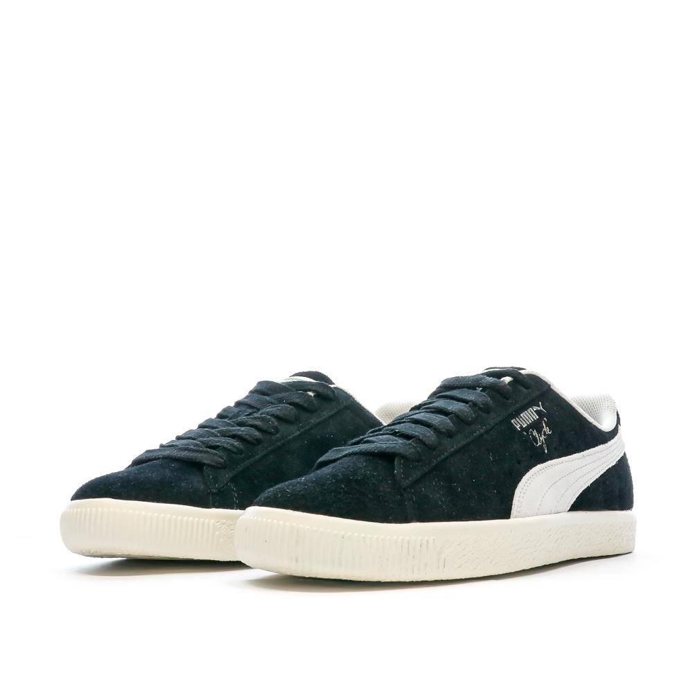 Baskets Noires Homme Puma Clyde Teasel vue 6