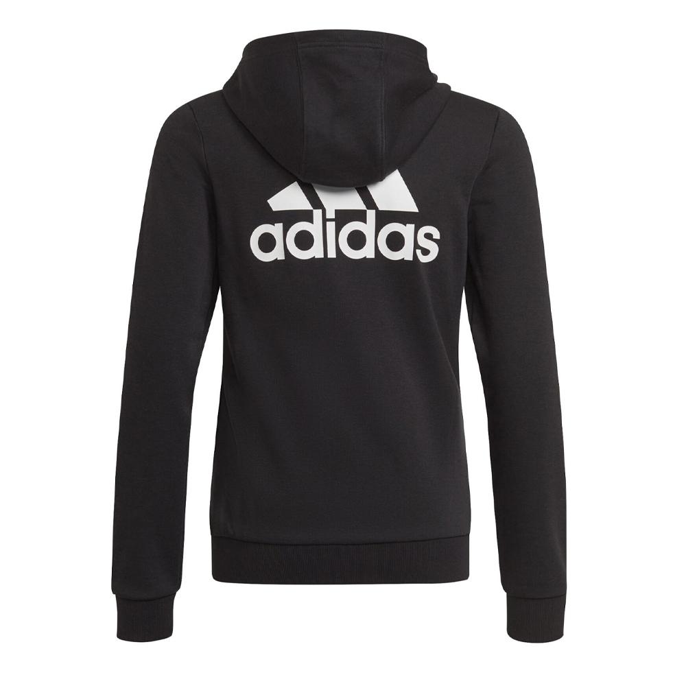 Sweat Zippé Capuche Noir Fille Adidas GS2165 vue 2