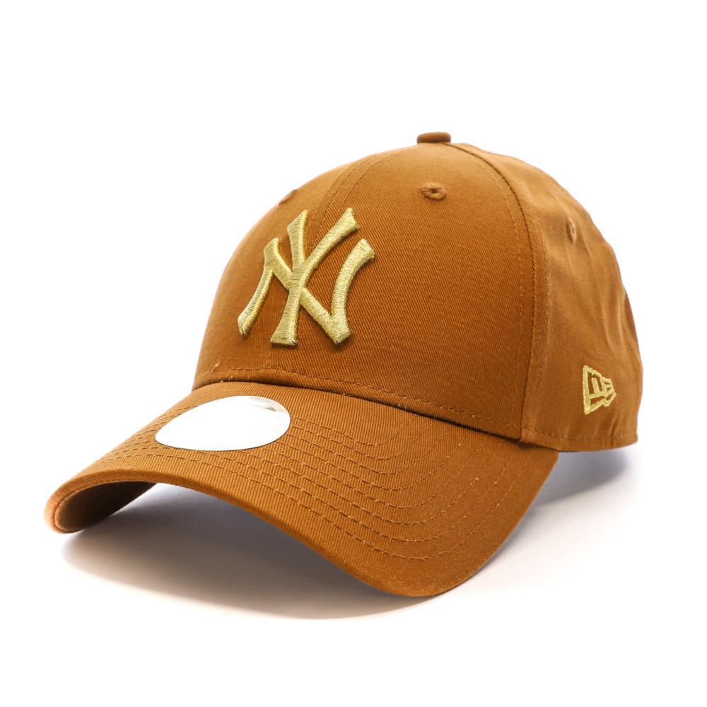 Casquette Marron/Doré Femme New Era Metallic Logo 9forty pas cher