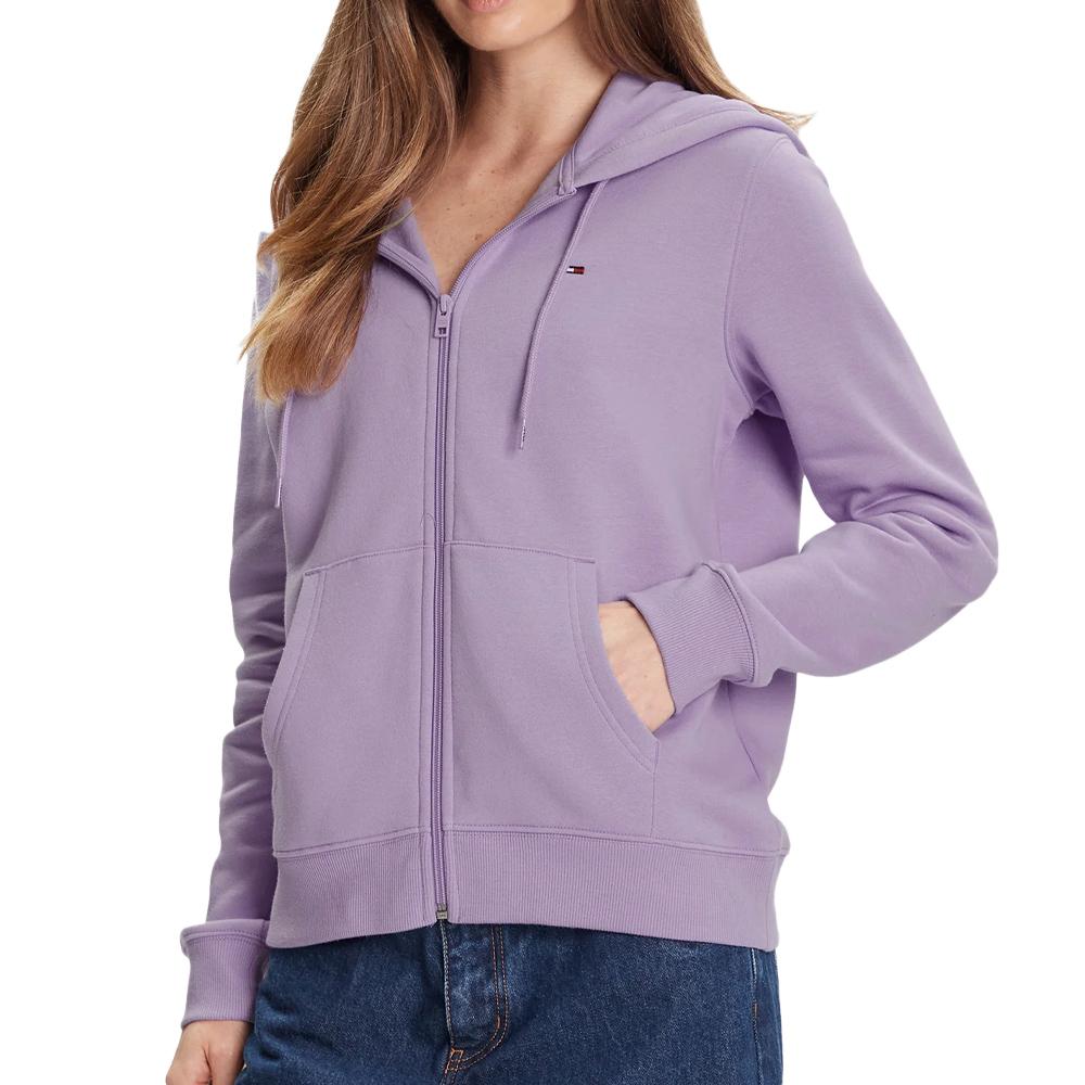 Sweat Zippé Mauve Femme Tommy Hilfiger 19729 pas cher