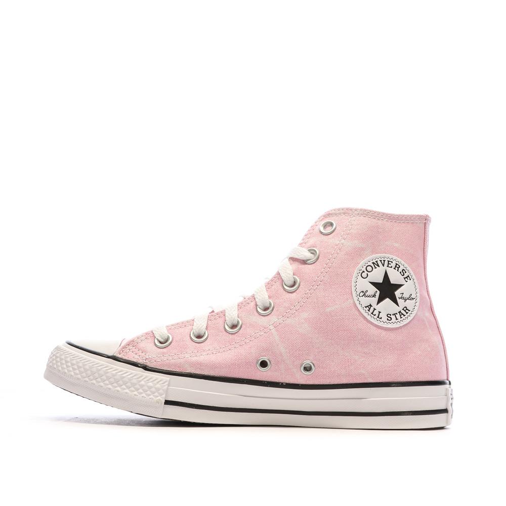Baskets Roses Femme Converse All Star Washed pas cher
