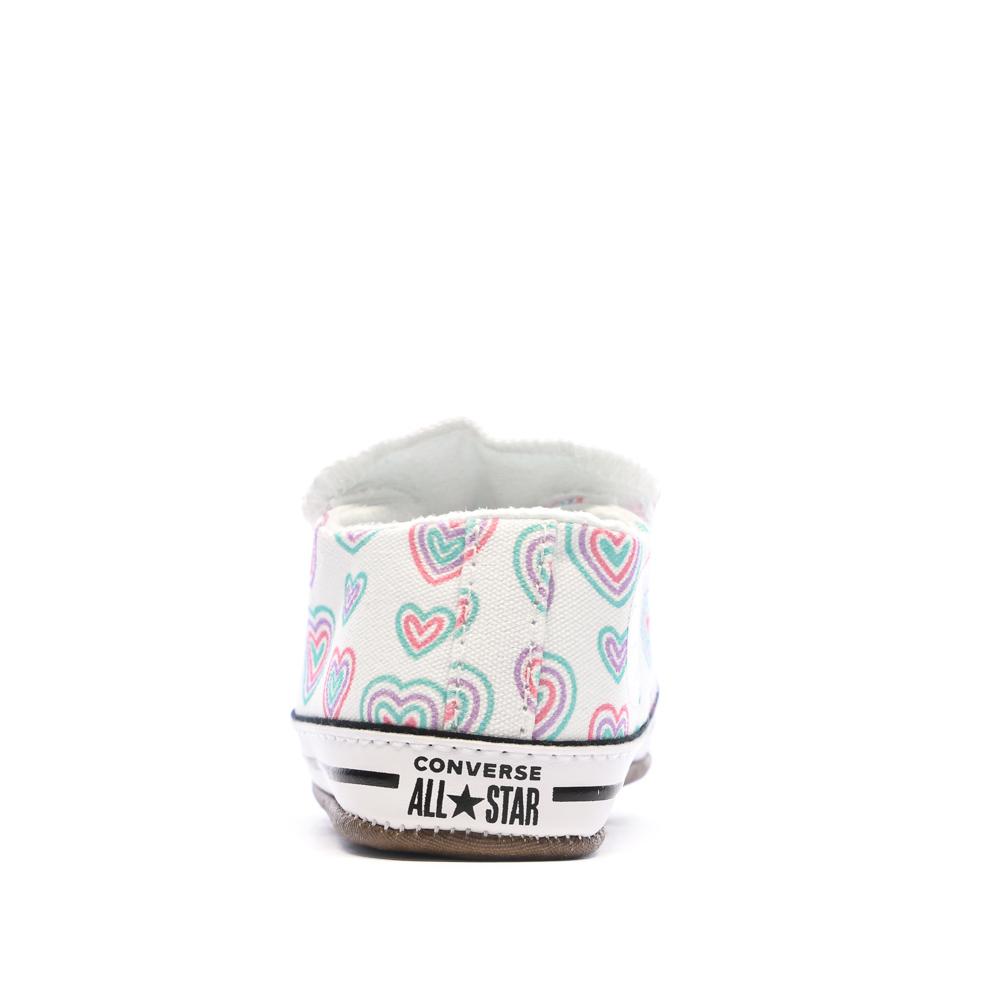 Baskets Blanche/Vert/Rose à Imprimés Bébé Converse Cribster vue 3
