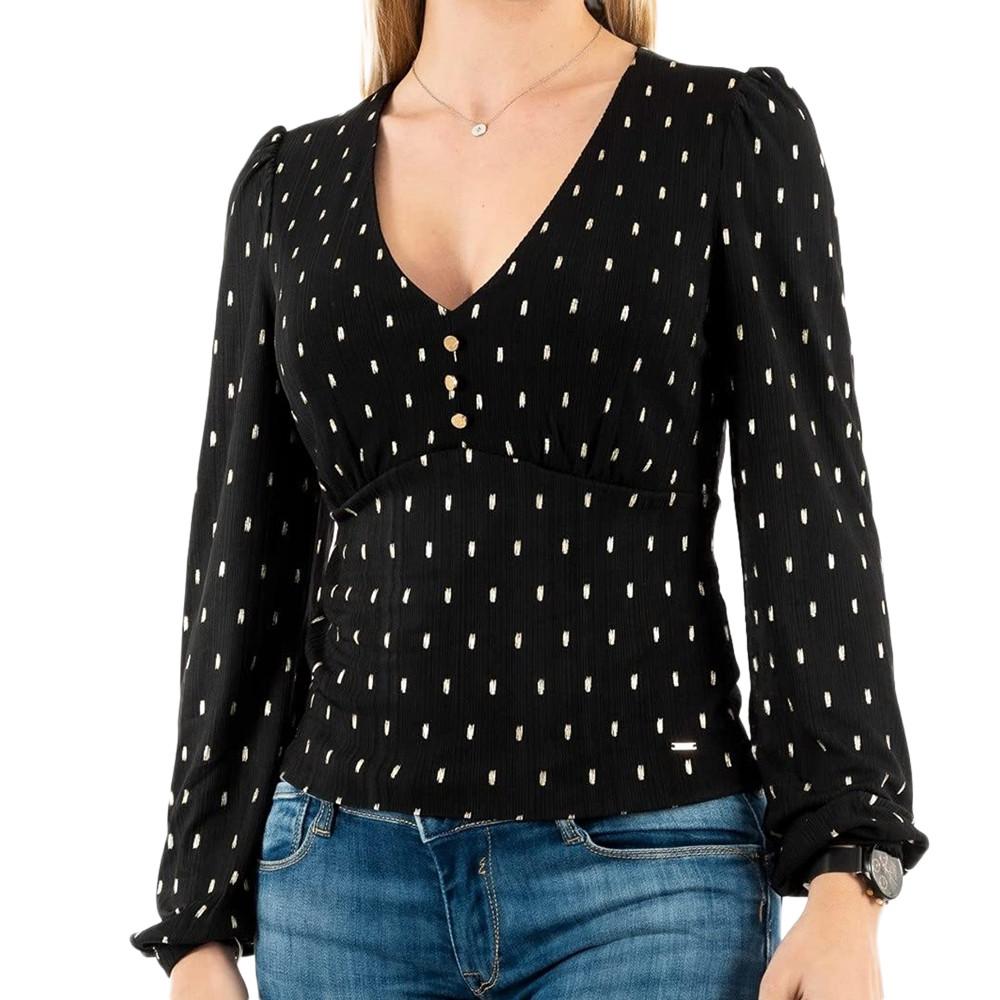 Blouse Noir Femme Morgan Tami pas cher