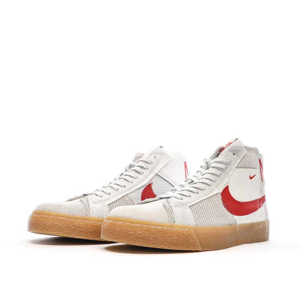 Baskets Grise/Rouge Homme Nike Sb Zoom Blazer vue 6