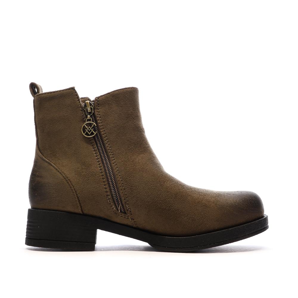 Bottines Marrons Femme Chattawak 8-Vamp vue 2