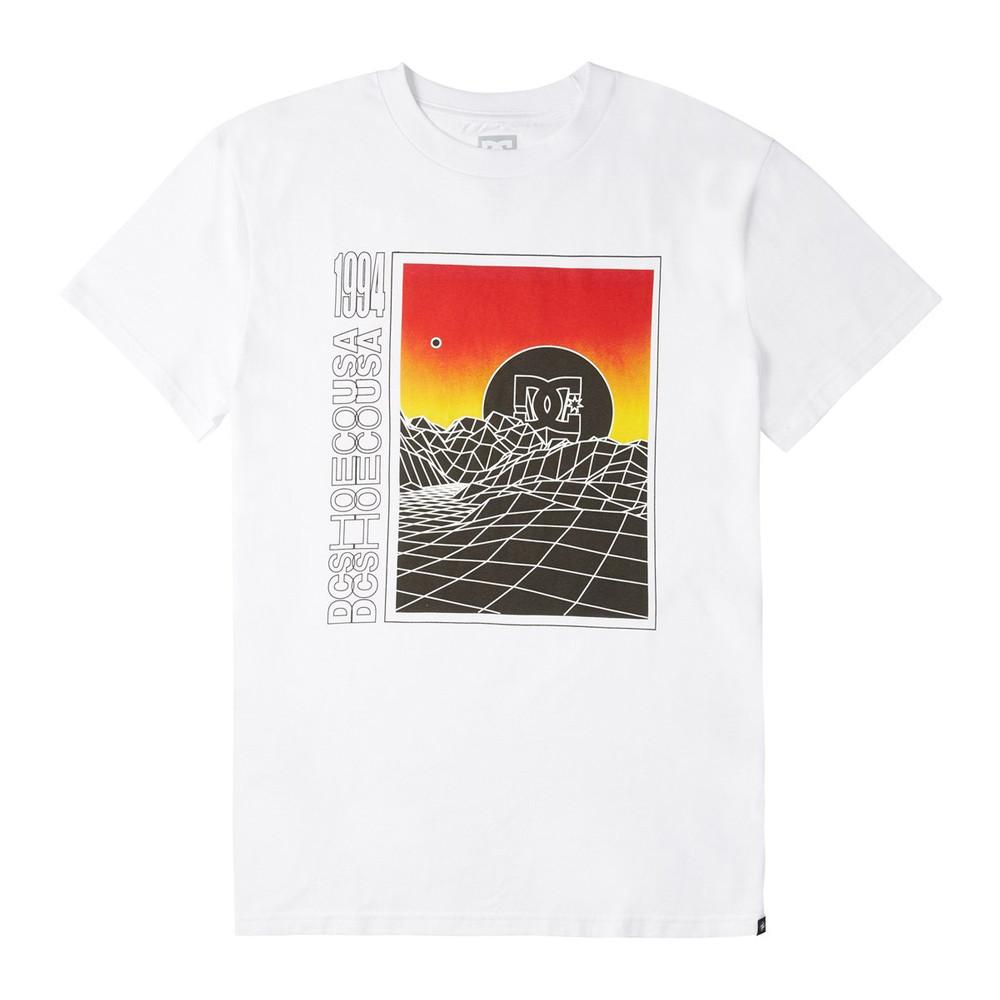 T-shirt Blanc Homme DC Shoes Gridlock pas cher