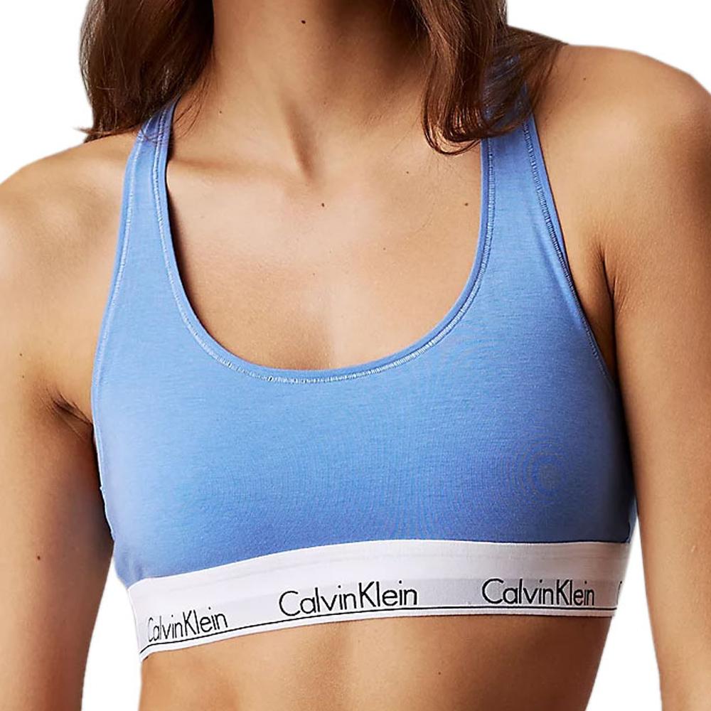 Brassière Bleu Femme Calvin Klein Jeans Unlined 0000F3785E pas cher