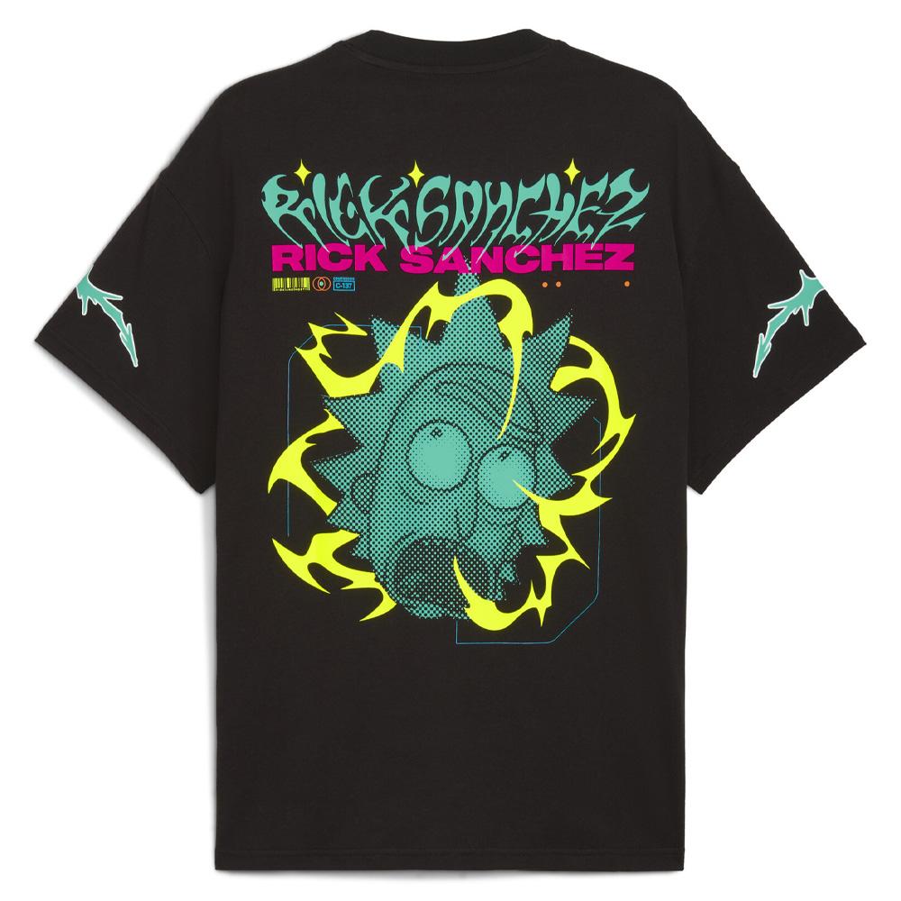 T-Shirt Noir Homme Puma Hoops X Rick And Morty vue 2