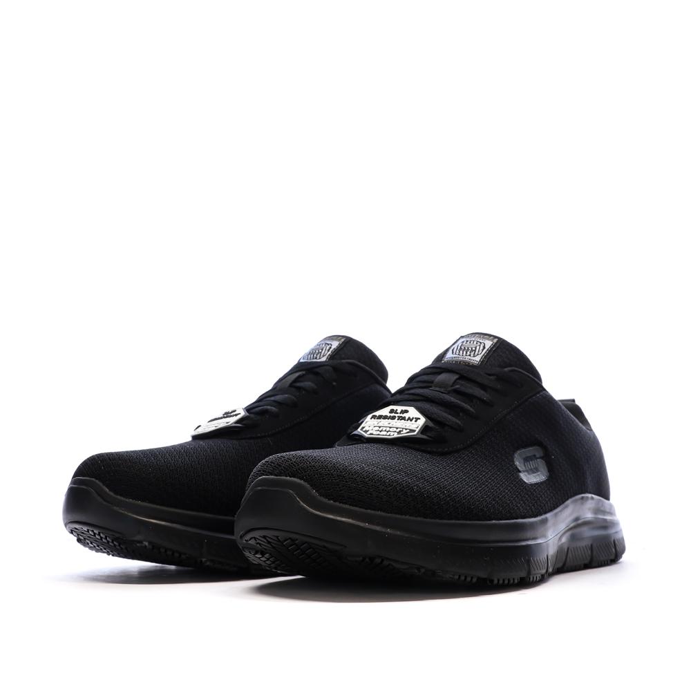 Baskets Noires Homme Skechers Flex Advantage vue 6