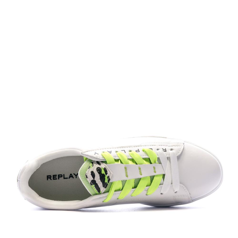 Baskets Blanches Femme Replay Pinchw vue 4