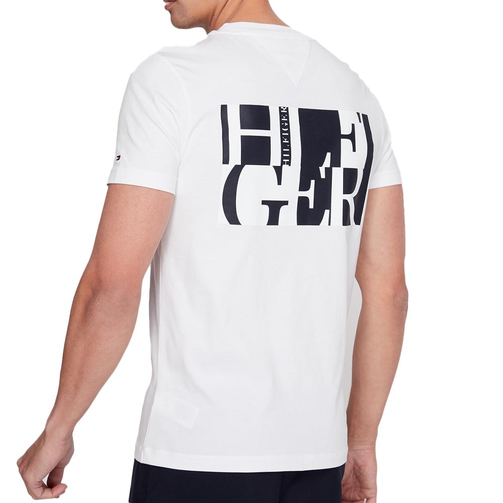 T-shirt Blanc/Noir Homme Tommy Hilfiger MW0MW22167 vue 2