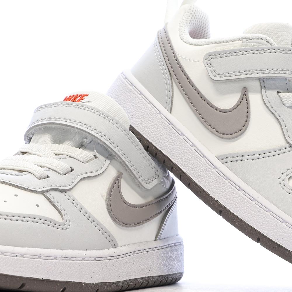 Baskets Grise Enfant Nike Court Borough Low Recraf vue 7