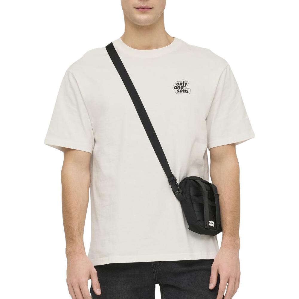 T-shirt Blanc Homme Only & Sons Flower pas cher
