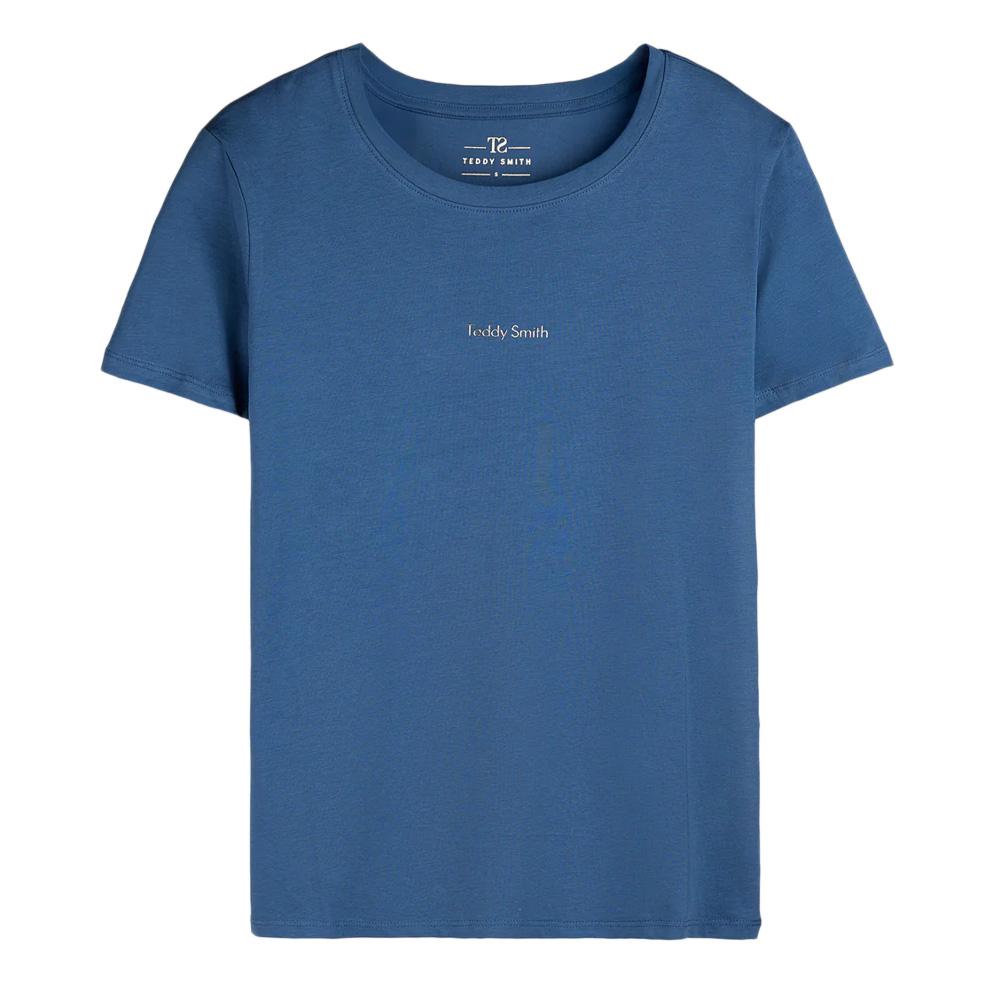 T-shirt Bleu Foncé Femme Teddy Smith Ribelle pas cher