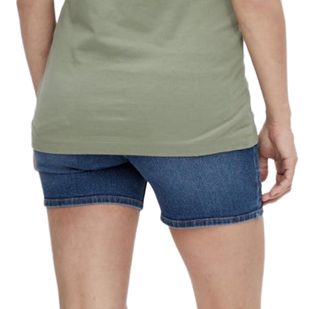 Short de Grossesse en Jean Bleu Femme Mamalicious Lamy vue 2